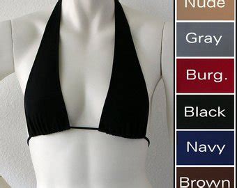 Triangle Bikini Top In White Pink Mint Baby Blue Pale