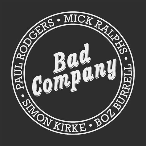 Bad Company T-Shirt | Band Member Lineup Circle Logo Bad Company Shirt