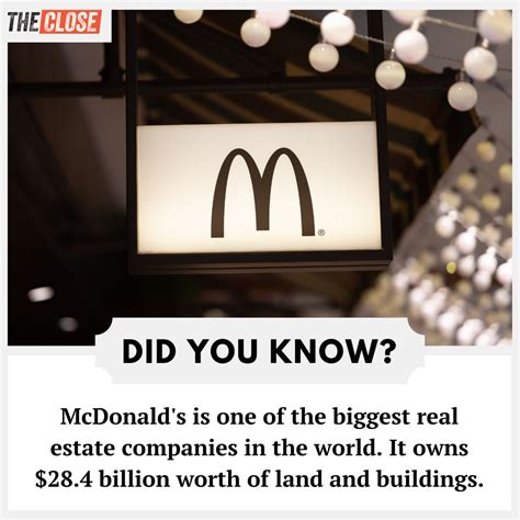 mcdonald's real estate net worth