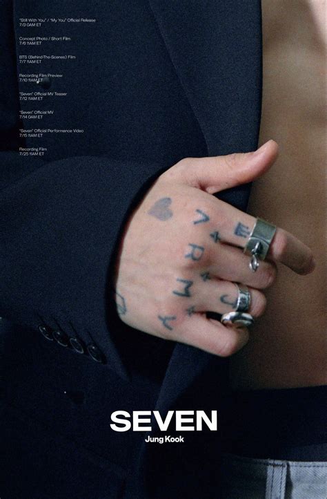 HES NAKED BTS Jungkooks SEVEN Promotion Schedule Has The Idol