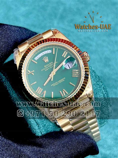 Rolex Day Date Green 40 mm - Watches UAE