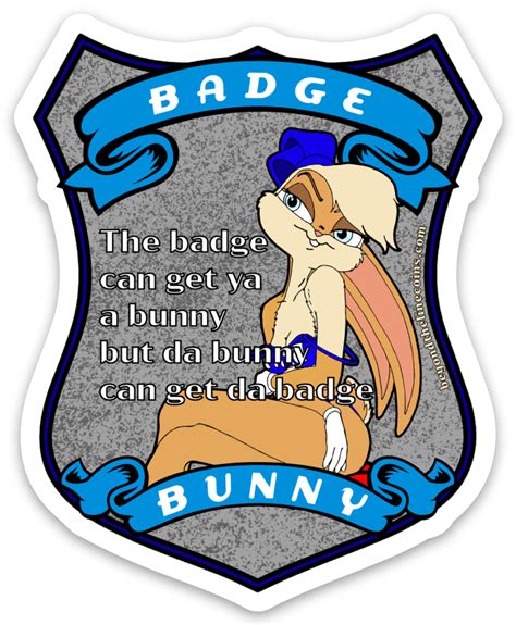 Badge Bunny Sticker – Beyond The Line