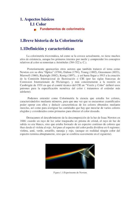 Pdf Breve Historia De La Colorimetria Definici N Y Pdf