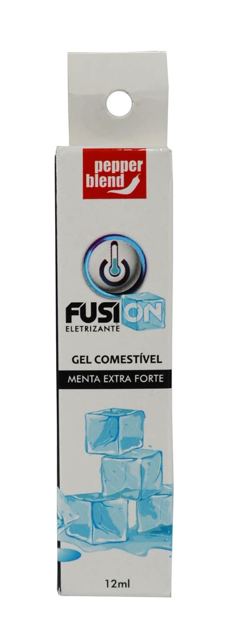 Fusion Ice Menta Extra Forte Vibrador Liquido Comestível 12g Pepper Blend Hot Sul