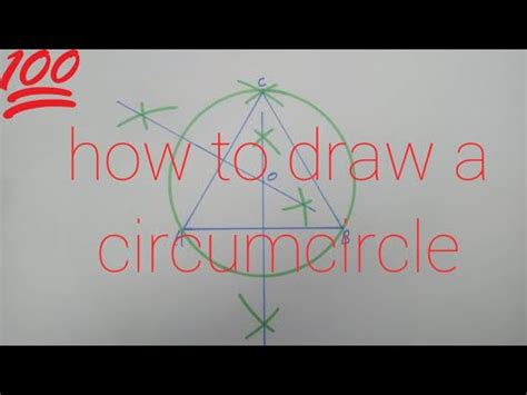 How To Draw A Circumcircle Youtube