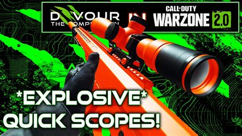 Best One Shot Quick Scope Sniper Build In Warzone Meta Explosive