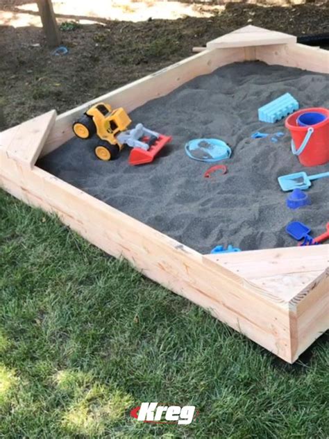 diy sandbox with cover