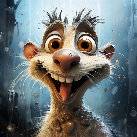 Free AI Image | Wild opossum cartoon character