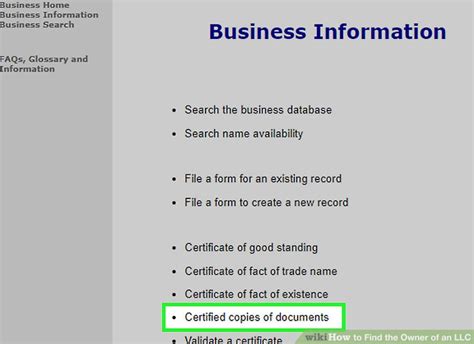how to find an owner of a company