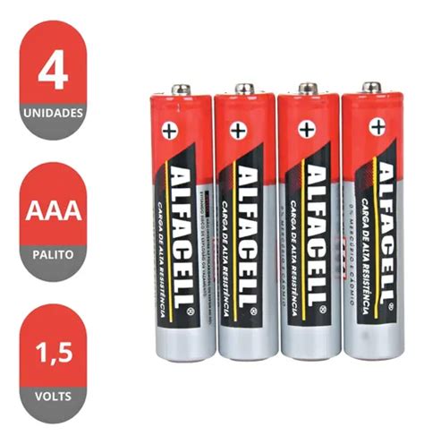 Qual É A Pilha Palito - Pilha Aaa Palito Alfacell 1.5v R03p Com 4 Unidades | MercadoLivre