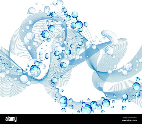 Abstract water vector background with bubbles of air Stock Vector Image ...