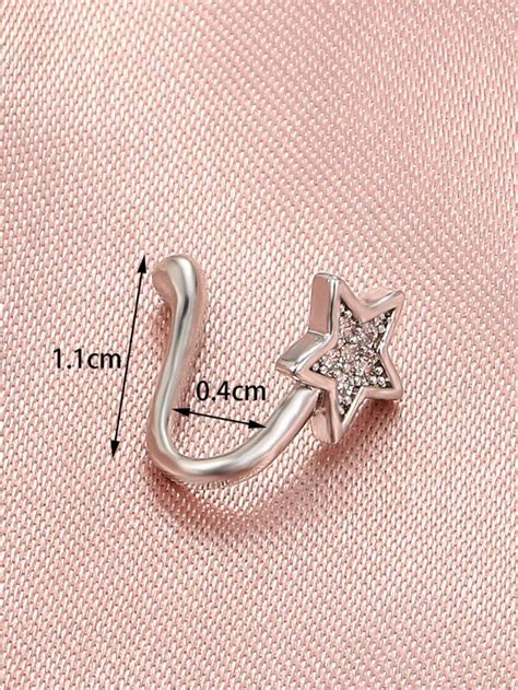 Copper Star Decor Nose Cuff For Women And Men Punk Non Piercing A