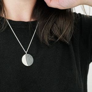 Under This Moon Supermoon Necklace Customised Lunar Phase Of Your