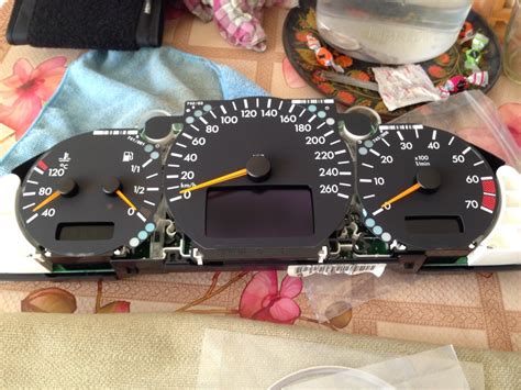 Хромированные кольца в приборную панель — Mercedes-Benz E-Class (W210 ...