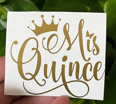 Mis Quince Mis Quince Años Mis Xv Quinceañera Sticker Mis Xv Decal