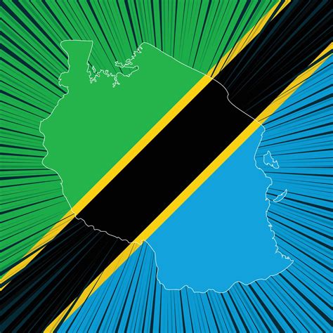 Tanzania Independence Day Map Design 10065545 Vector Art at Vecteezy
