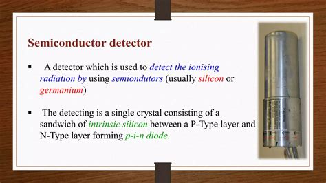 Scintillation Counter And Semiconductor Detector Ppt