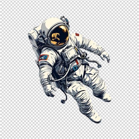 Premium Psd Astronaut In A Space Suite Isolated On Transparent Background