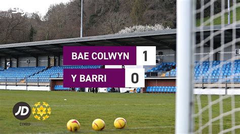 Uchafbwyntiau Highlights Bae Colwyn 1 0 Y Barri JD Cymru Premier