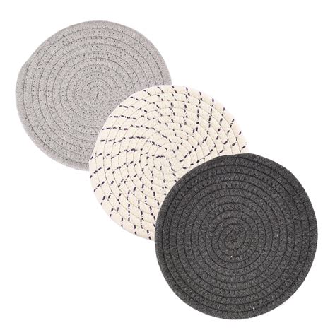 Amazon Cotton Thread Weave Potholders And Trivets Stylish Coasters Hot Pads Hot