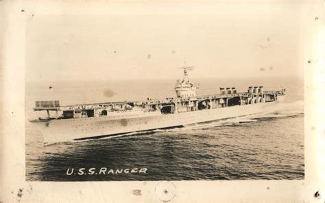 USS Ranger (CV-4) Ships Postcard