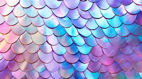premium photo  close    colorful fish scale pattern