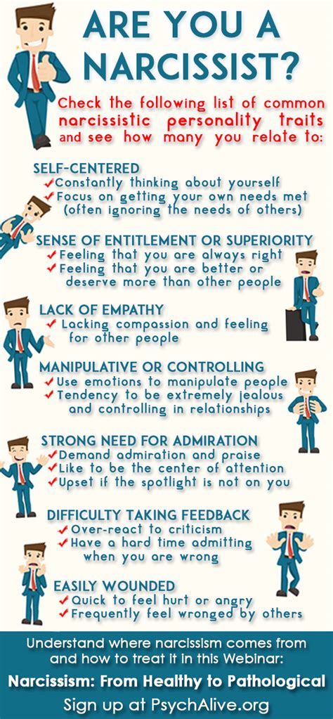 narcissist infographic psychalive