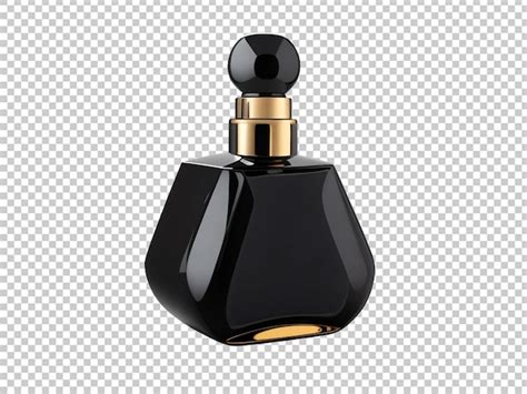 Premium PSD | Black perfume bottle