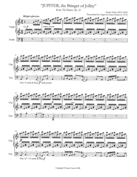 Jupiter The Bringer Of Jollity From The Planets By Gustav Holst