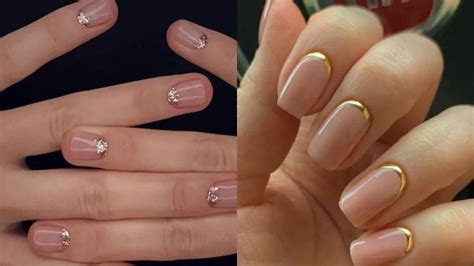 Si buscás un manicura elegante probá estas 3 ideas de uñas nude con dorado que quedan perfectas