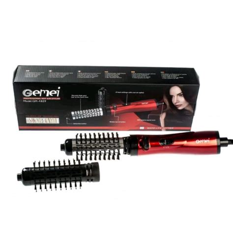 Фен щітка для волосся 2 в 1 , з холодним та гарячим повітрям Gemei: 980 ...