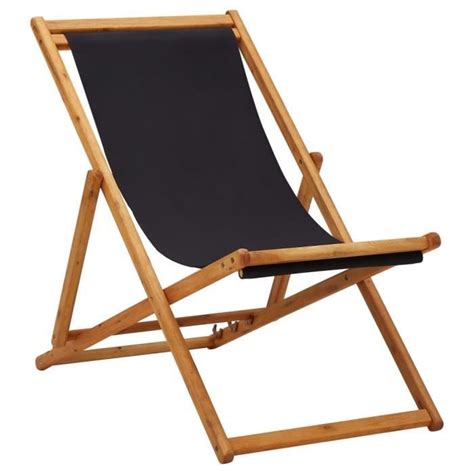 Chaise Pliable De Plage DRFEIFY HB010 Bois D Eucalyptus Massif