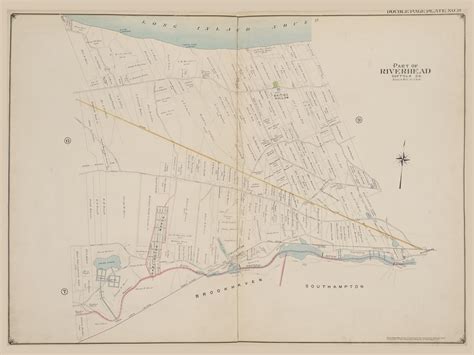Part Of Riverhead New York 1909 Old Town Map Reprint Suffolk Co