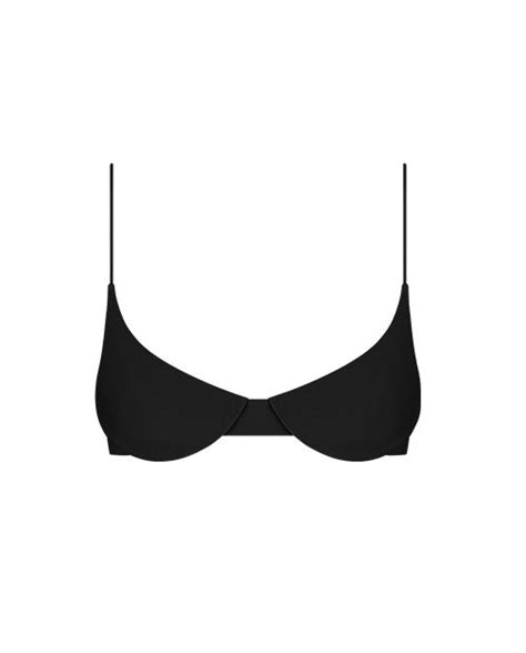 Black Underwire Bralette Bikini Top Ark Swimwear