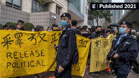 hundreds  rare hong kong protest  opposition figures  charged