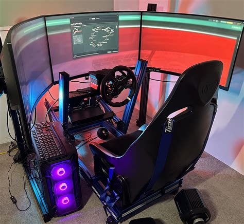 DIY Sim Racing Rig Stand Wood Triple Monitors 48 OFF