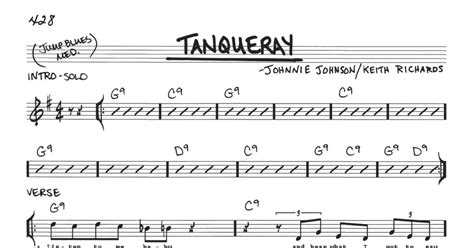 Tanqueray (Real Book – Melody, Lyrics & Chords) - Print Sheet Music