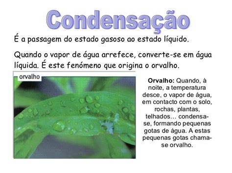 O Que É Condensação - CondensaçãO,SolidificaçãO,PrecipitaçãO