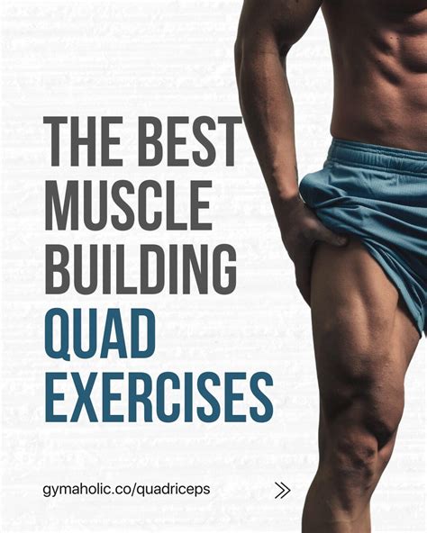 muscle building quad exercises gymaholic app