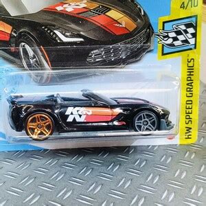 Hot Wheels Corvette C7 Z06 Convertible Rare Collectible Miniature Model 1 64 Scale Gift Idea