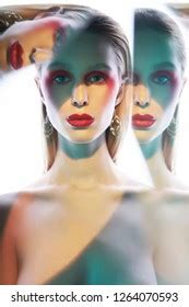 Studio Portrait Sexy Lady Blonde Hair Stock Photo Shutterstock