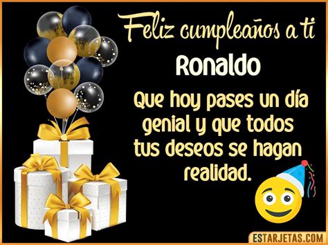 Feliz Cumpleaños Ronaldo Imágenes Tarjetas y Mensajes