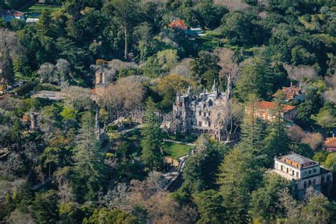 Aerial View Of Quinta Da Regaleira Sintra Portugal Editorial Stock