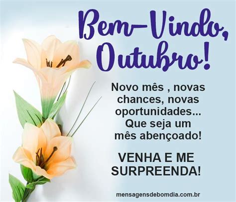 Seja Bem Vindo Outubro Mensagens De Bom Dia Bem Vindo Outubro