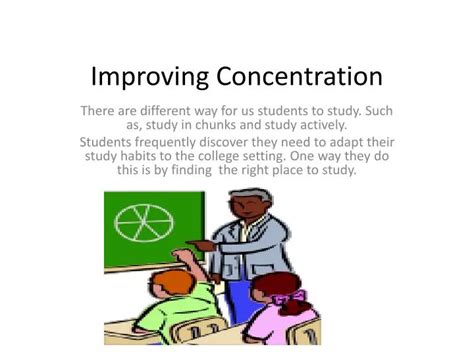 improving concentration powerpoint
