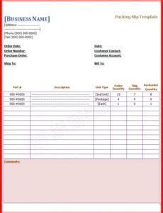 package delivery log template