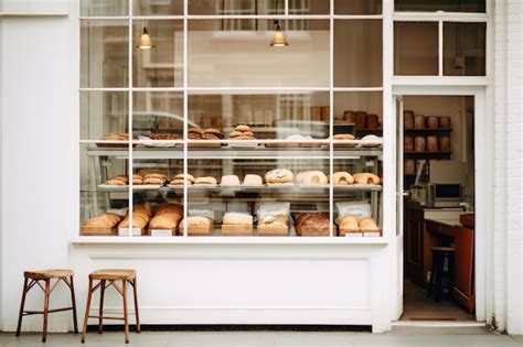 premium photo photo  local bakery shop bread food architecture