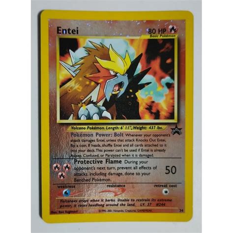Entei - 34 - Reverse Holo Promo (Pokemon Wizards Black Star Promos ...