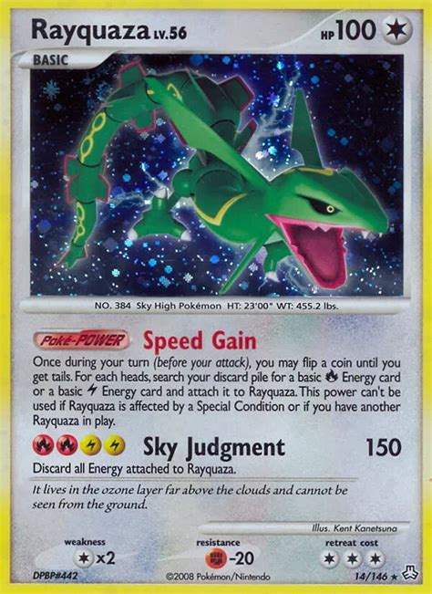 Pokémon Diamond Pearl Legends Awakened Card 014 Rayquaza Standard