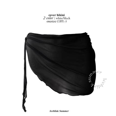 ICEBLINK ผาผกเอวคลมบกน ผาคลมชดวายนำ ม2ส Cover bikini พรอมสง Shopee Thailand